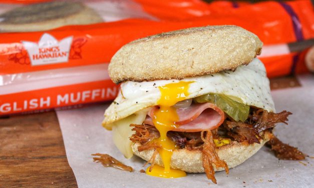 Start Dad’s Day Off Right With A Breakfast Cuban Sandwich on King’s Hawaiian English Muffins