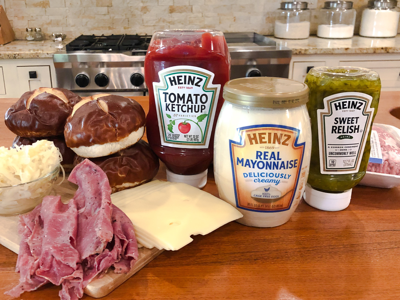 Get Everything You Need For A Tasty Reuben Burger At Publix And Be Sure To Enter The Heinz Art of the Burger Contest! on I Heart Publix