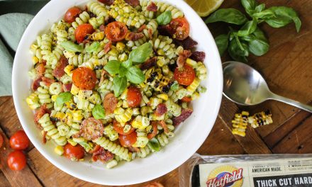 Summer Corn And Bacon Pasta Salad Recipe – Grab Some Hatfield Bacon And Try It At Your Next Cookout!