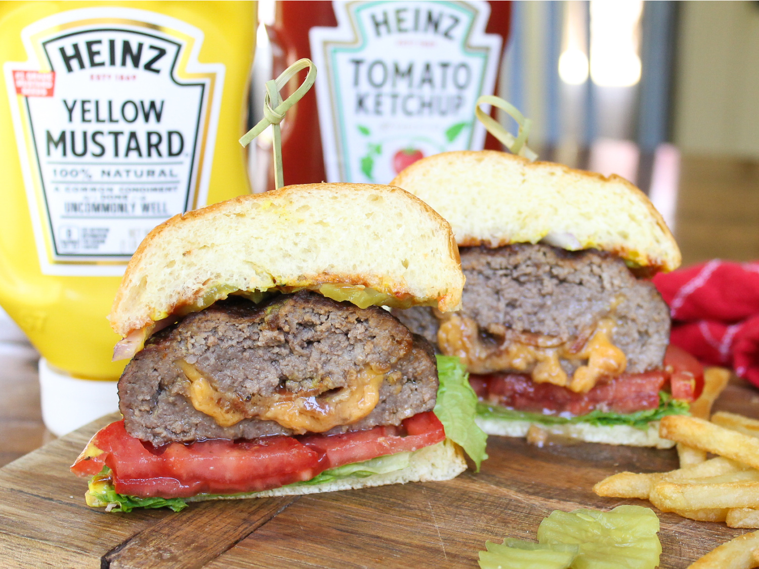 Bacon & Cheese Stuffed Burger on I Heart Publix