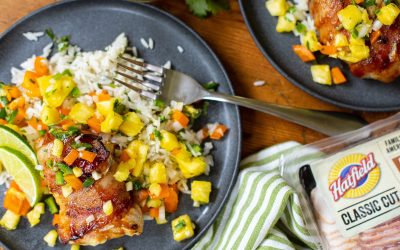 Hatfield Bacon Is BOGO This Week At Publix – Grab Some For My Bacon Wrapped Aloha Chicken Bombs