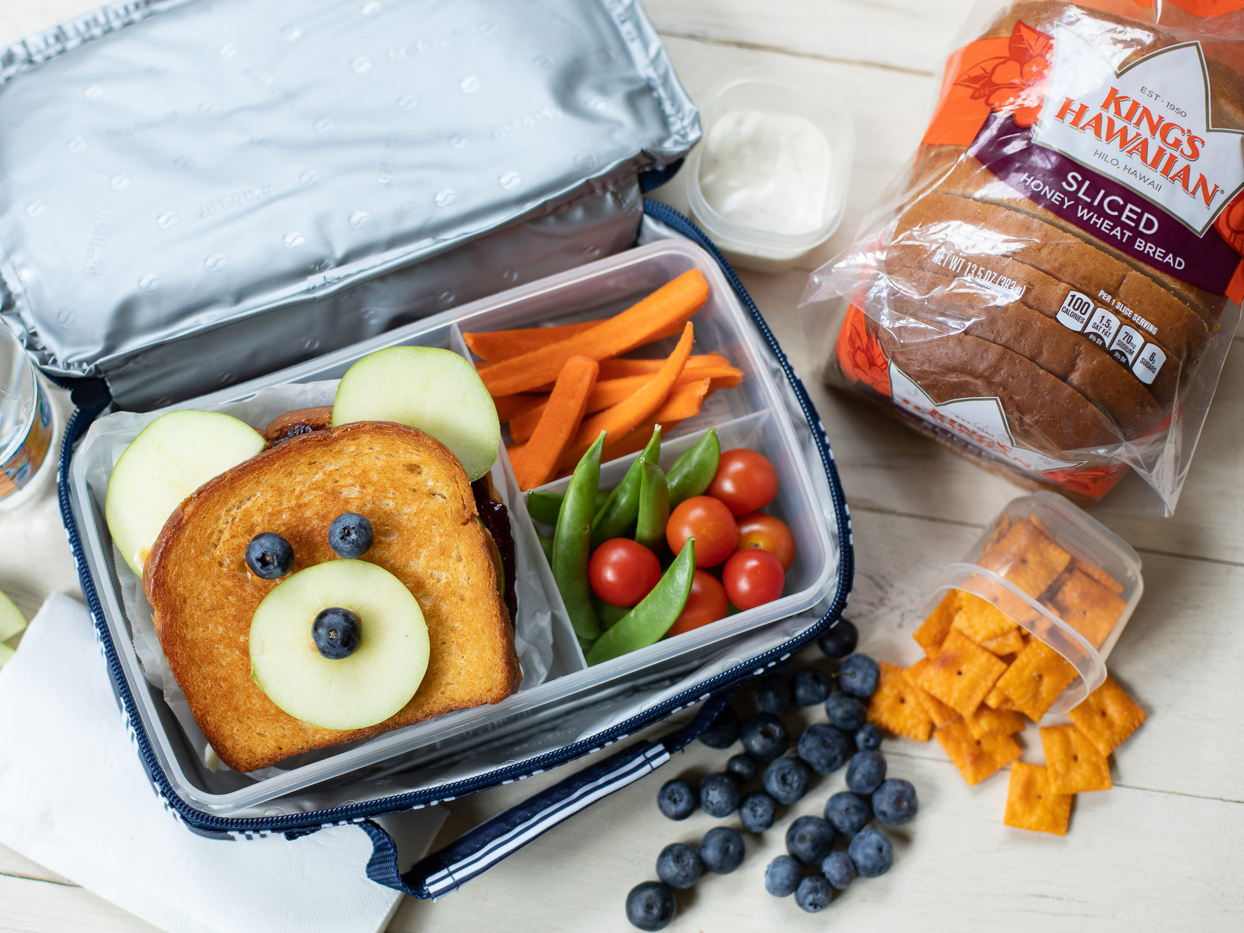 Bear- King’s Hawaiian Shake Up A Boring Lunch With KING’S HAWAIIAN® And My Bear-y Good Grilled Brie and Apple Sandwich + Feed Kids In Need! on I Heart Publix