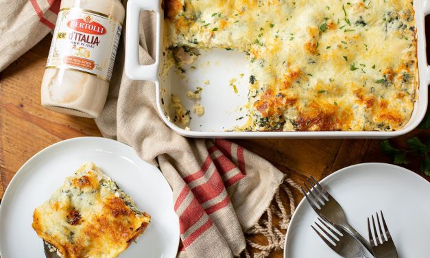 New Bertolli d’Italia Four Cheese Alfredo Sauce Makes My Alfredo Chicken Lasagna The Perfect Weeknight Meal!