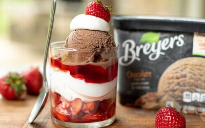 Grab Some Breyers Ice Cream For My Chocolate Covered Strawberry Ice Cream Parfaits