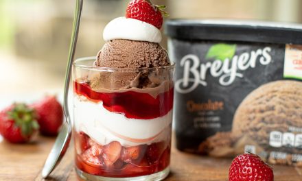Grab Some Breyers Ice Cream For My Chocolate Covered Strawberry Ice Cream Parfaits