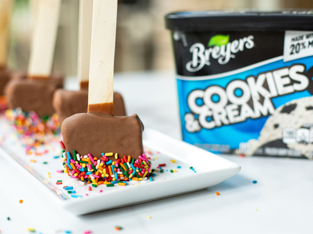 Make A Batch Of Easy Ice Cream Bars And Save On Breyers Ice Cream At