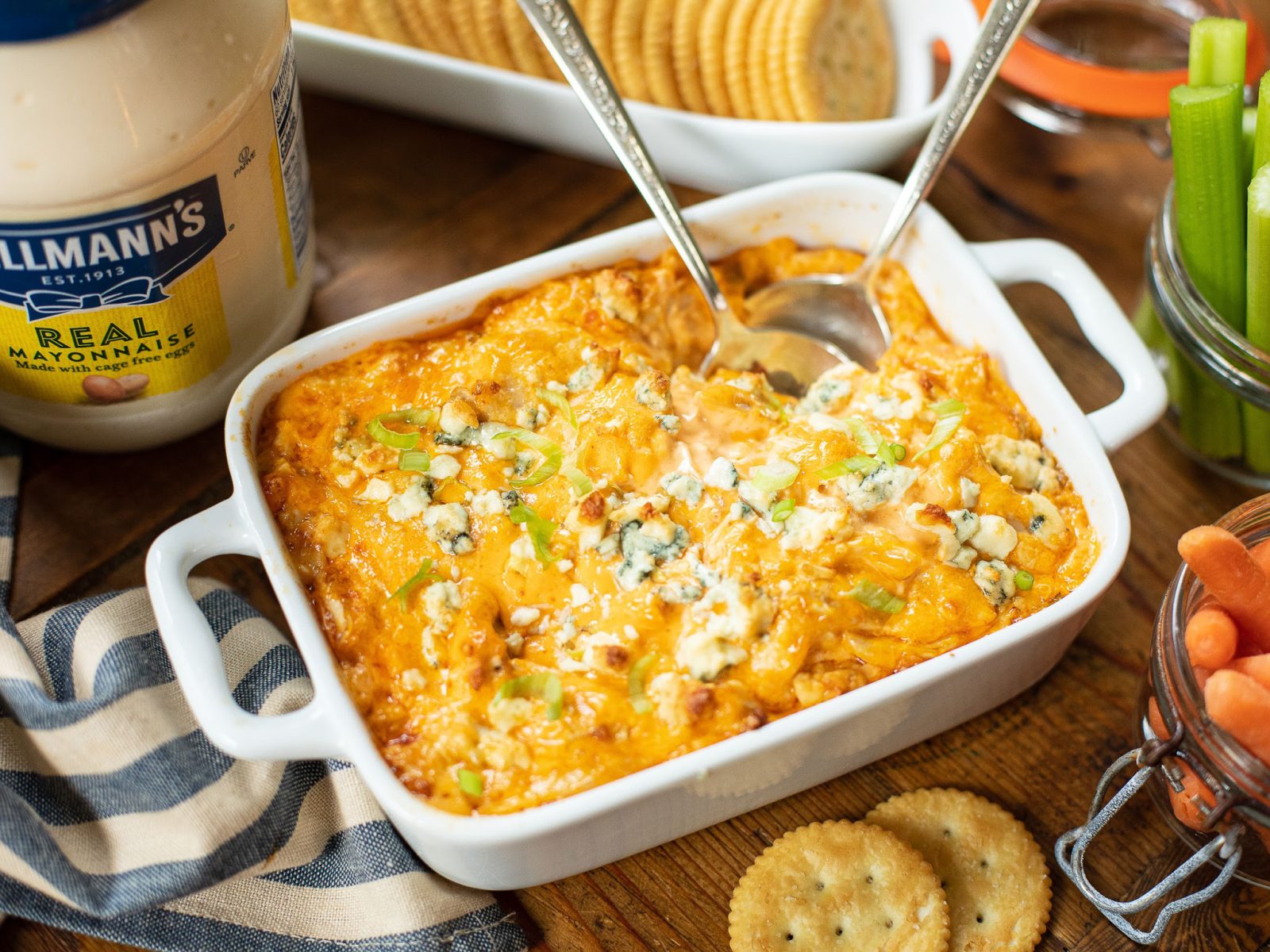 Whip Up A Batch Of Disappearing Buffalo Chicken Dip On Game Day – Save Big On Hellmann’s Mayonnaise At Publix