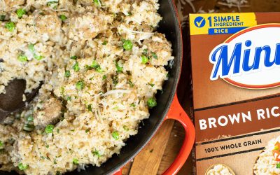 Try This Creamy Parmesan Rice And Meatballs – Made With Minute Instant Rice For A Quick & Easy Weeknight Meal