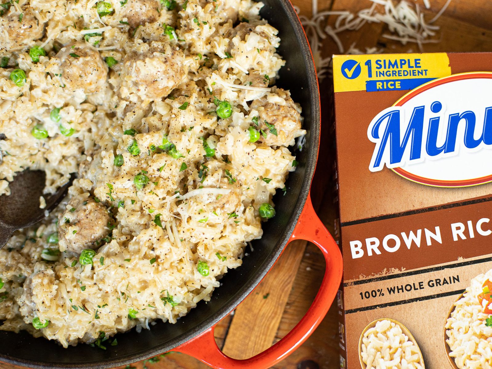 Try This Creamy Parmesan Rice And Meatballs - Made With Minute Instant Rice For A Quick & Easy Weeknight Meal on I Heart Publix 2