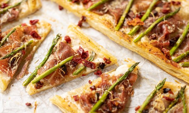 New Bertolli d’Italia Sauces Are Perfect For My Prosciutto Asparagus Alfredo Tart