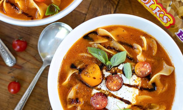 Grab Savings On No Yolks At Publix & Try This Caprese Tomato Noodle Soup