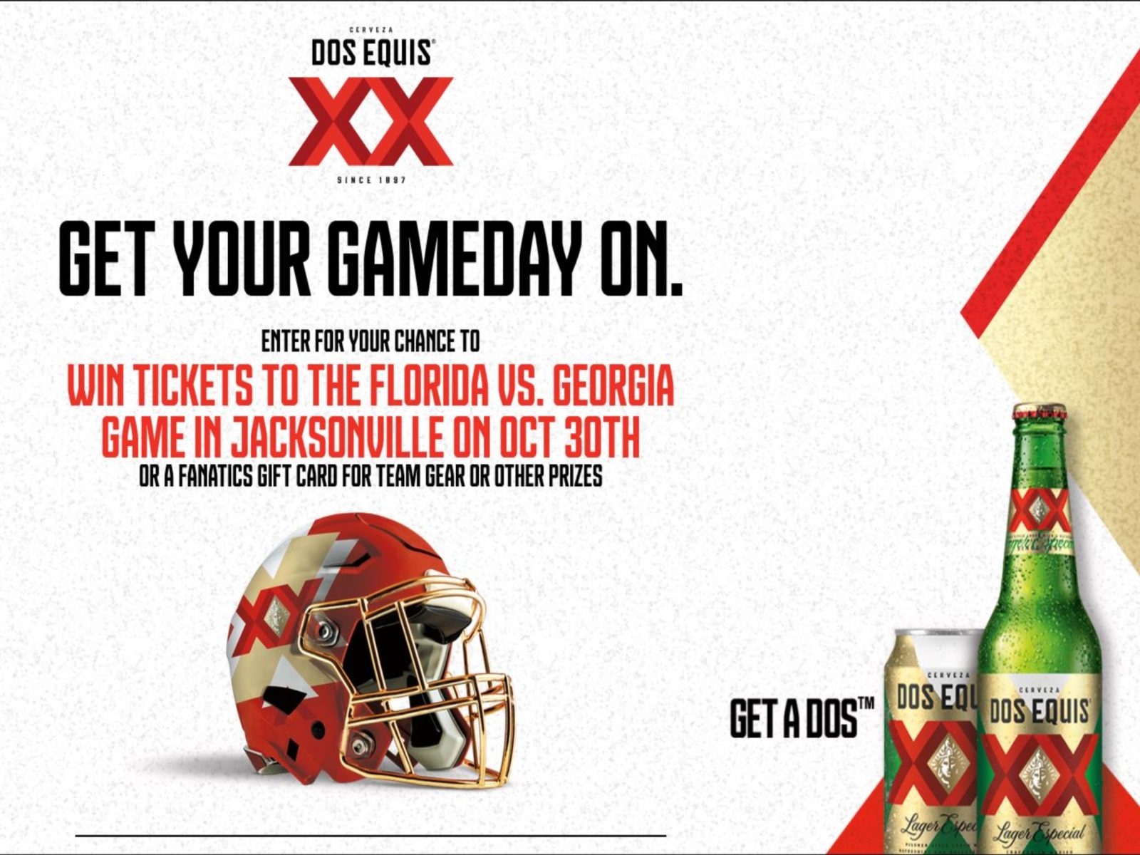 Don’t Forget To Enter The Dos Equis® Florida vs Georgia Rivalry Sweepstakes