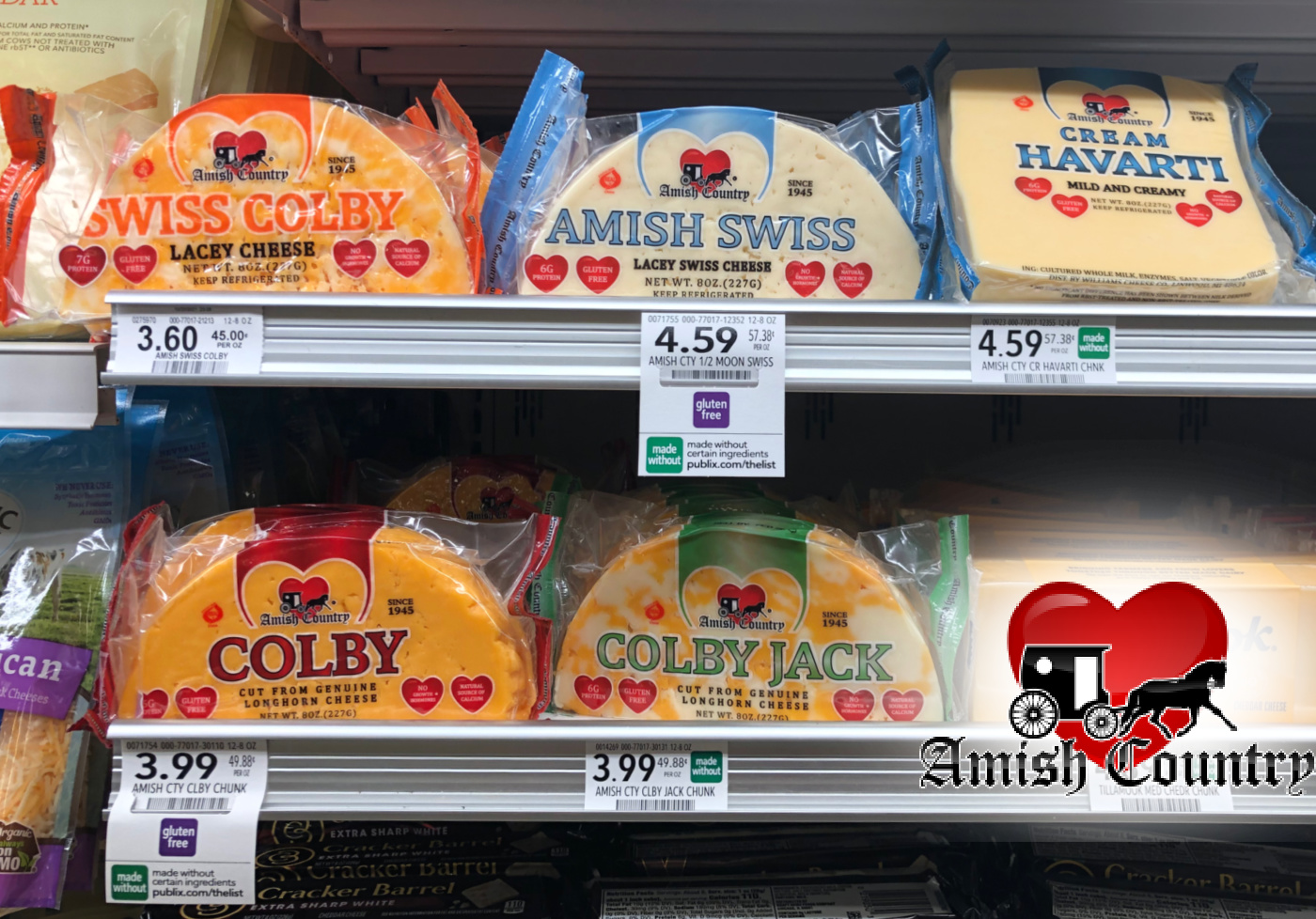 Look For New Amish Country Swiss Colby Cheese - Try It For My Hash Brown Crusted Bacon, Cheese & Onion Quiche on I Heart Publix 1