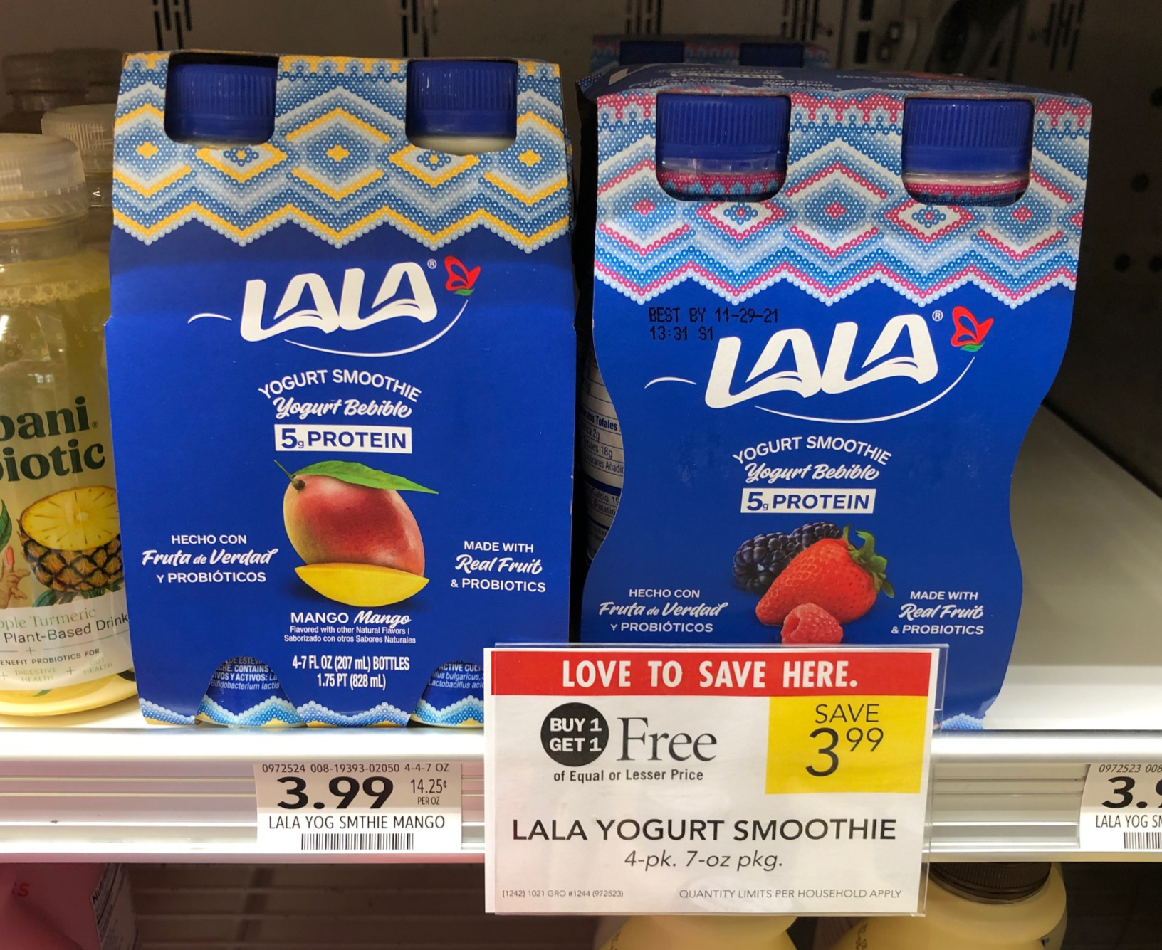 LALA Yogurt Smoothie 4-Pack As Low As 50¢ At Publix (13¢ Per Bottle) on I Heart Publix