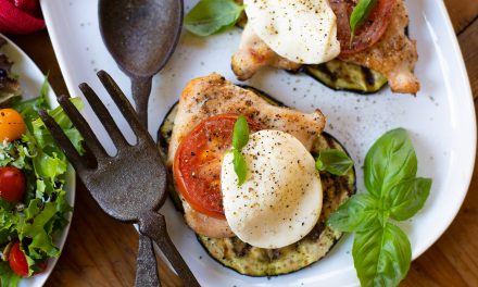 Shake Up Mealtime With This DELICIOUS Chicken Eggplant Caprese Made With Galbani Cheese