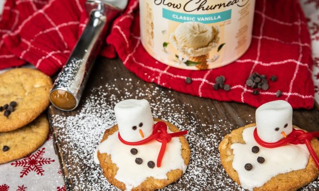 Serve Up Some Holiday Fun With These Edy’s® Melting Snowman Frosted Cookies