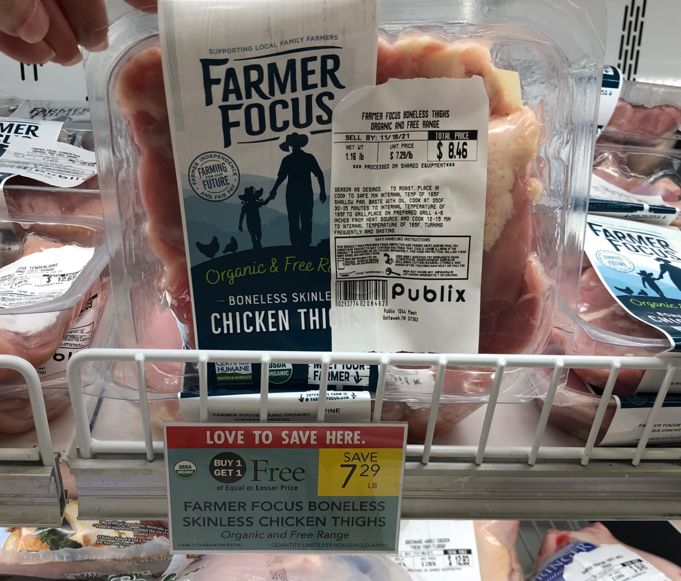 Farmer Focus Chicken Thighs Are Buy One, Get One FREE At Publix - Stock Your Freezer! on I Heart Publix