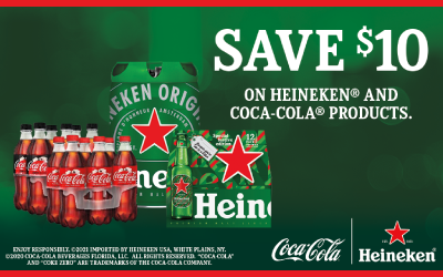 Florida Folks Can Save $10 With A Holiday Beverage Purchase From Heineken & Coca-Cola!