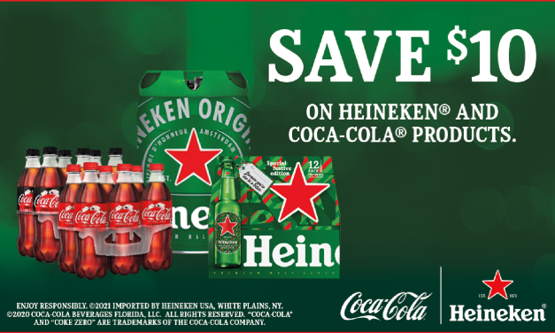 Save $10 With A Holiday Beverage Purchase From Heineken & Coca-Cola (Florida Folks Only)