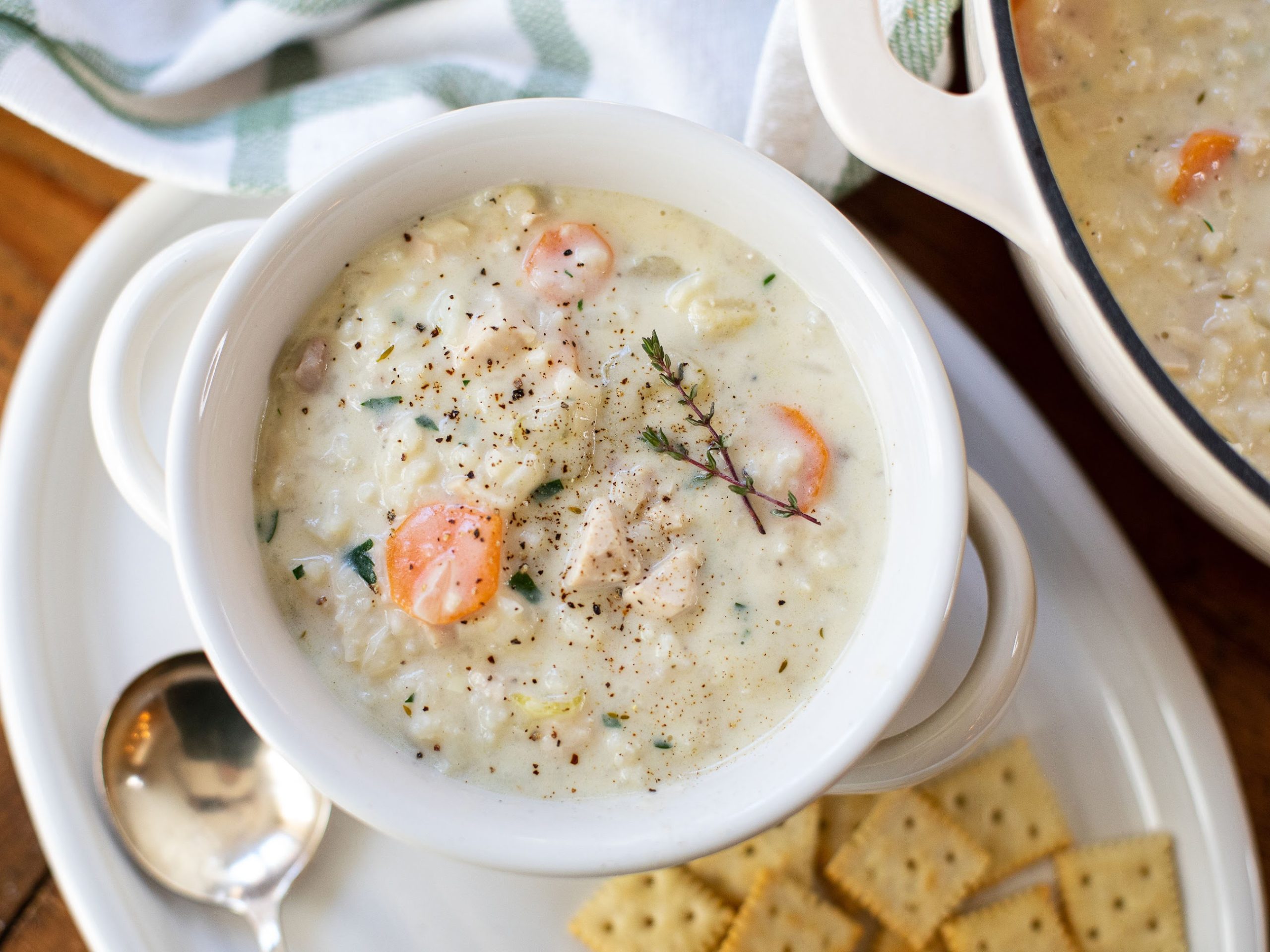 LEFTOVER-Turkey Rice Soup Pick Up A Super Discount On RiceSelect Product For All Your Favorite Holiday Meals - Try My Creamy Turkey & Rice Soup on I Heart Publix 2