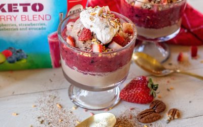 Save $2 On Dole® Keto Berry Blend & Halo Top® And Try My Very Berry Chocolate Cheesecake Sundae