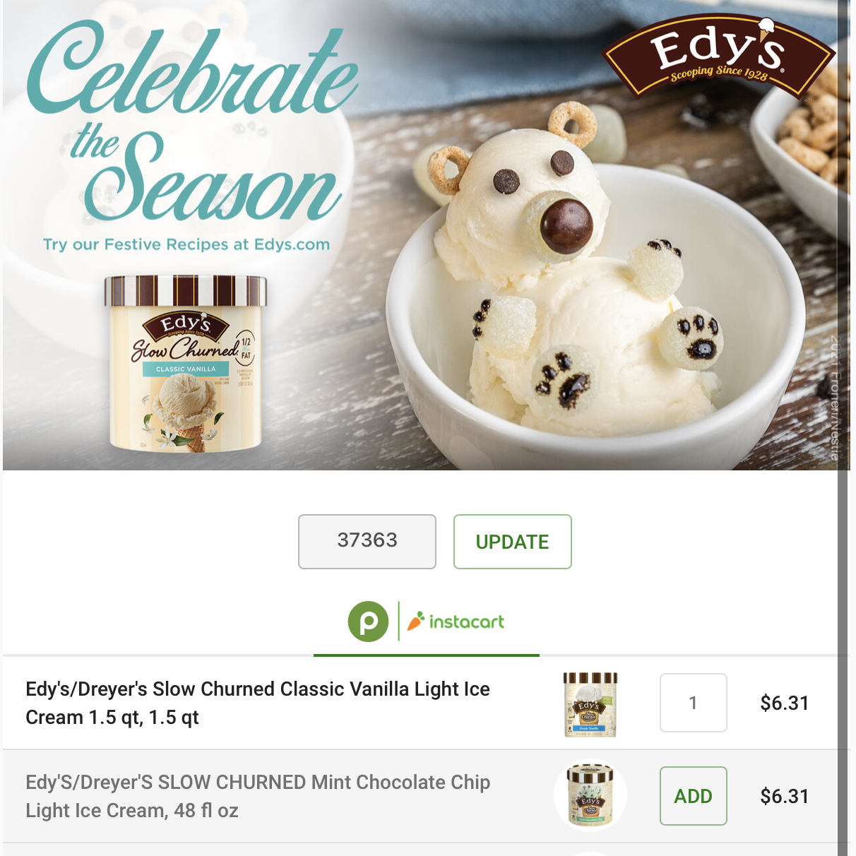 Celebrate The Season With Edy’s® Ice Cream Polar Bears - Take Advantage Of The BOGO Sale Available At Publix on I Heart Publix