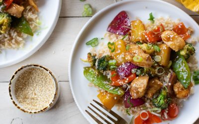 Try My Easy and Healthy Pineapple Chicken Stir Fry  – Save On Delicious Minute Or Success Rice NOW At Publix
