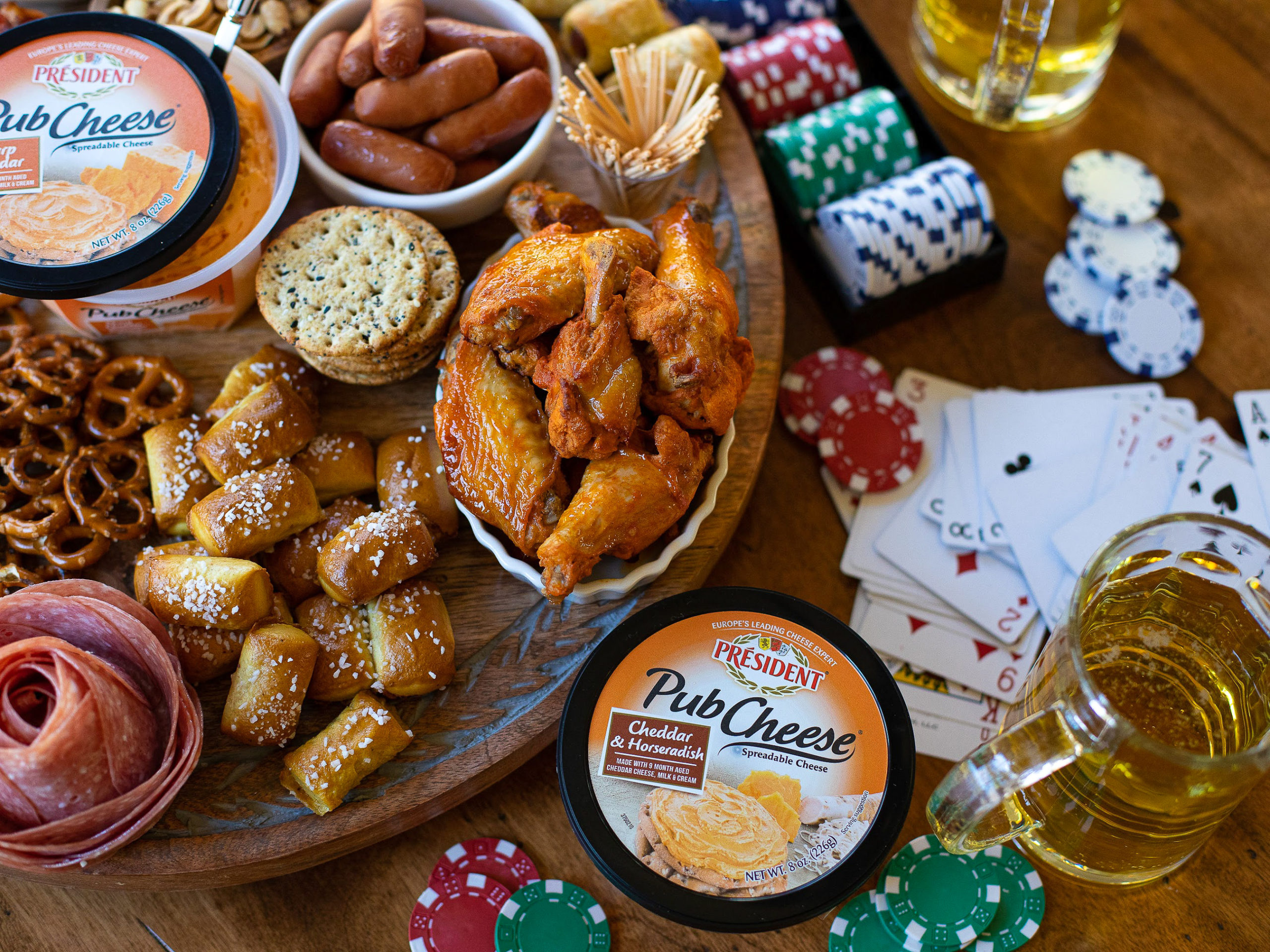 JPUB CHEESE® Your Must-Have For Poker Night Charcuterie - Stock Up On PUB CHEESE® by PRÉSIDENT® For All Your Entertaining Needs on I Heart Publix 1