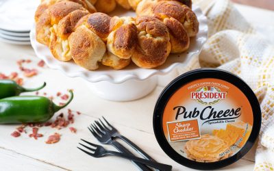 Add Big Flavor To Your Menu With PUB CHEESE® – Try My Jalapeño & Bacon PUB CHEESE® Stuffed Monkey Bread