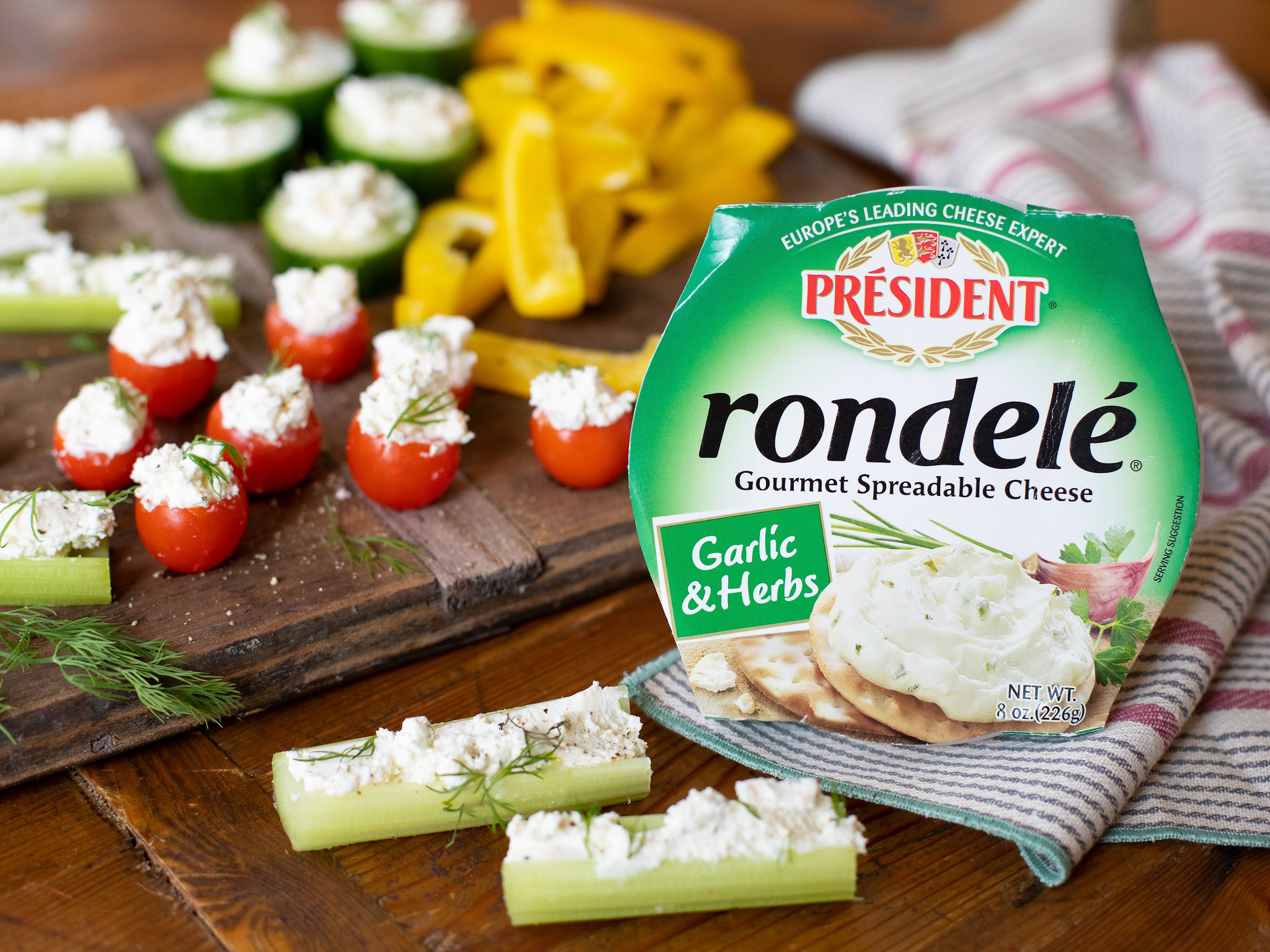 Rondele Stuffed veg Delicious RONDELÉ® Gourmet Spreadable Cheese Is Perfect For All Your Entertaining Needs on I Heart Publix