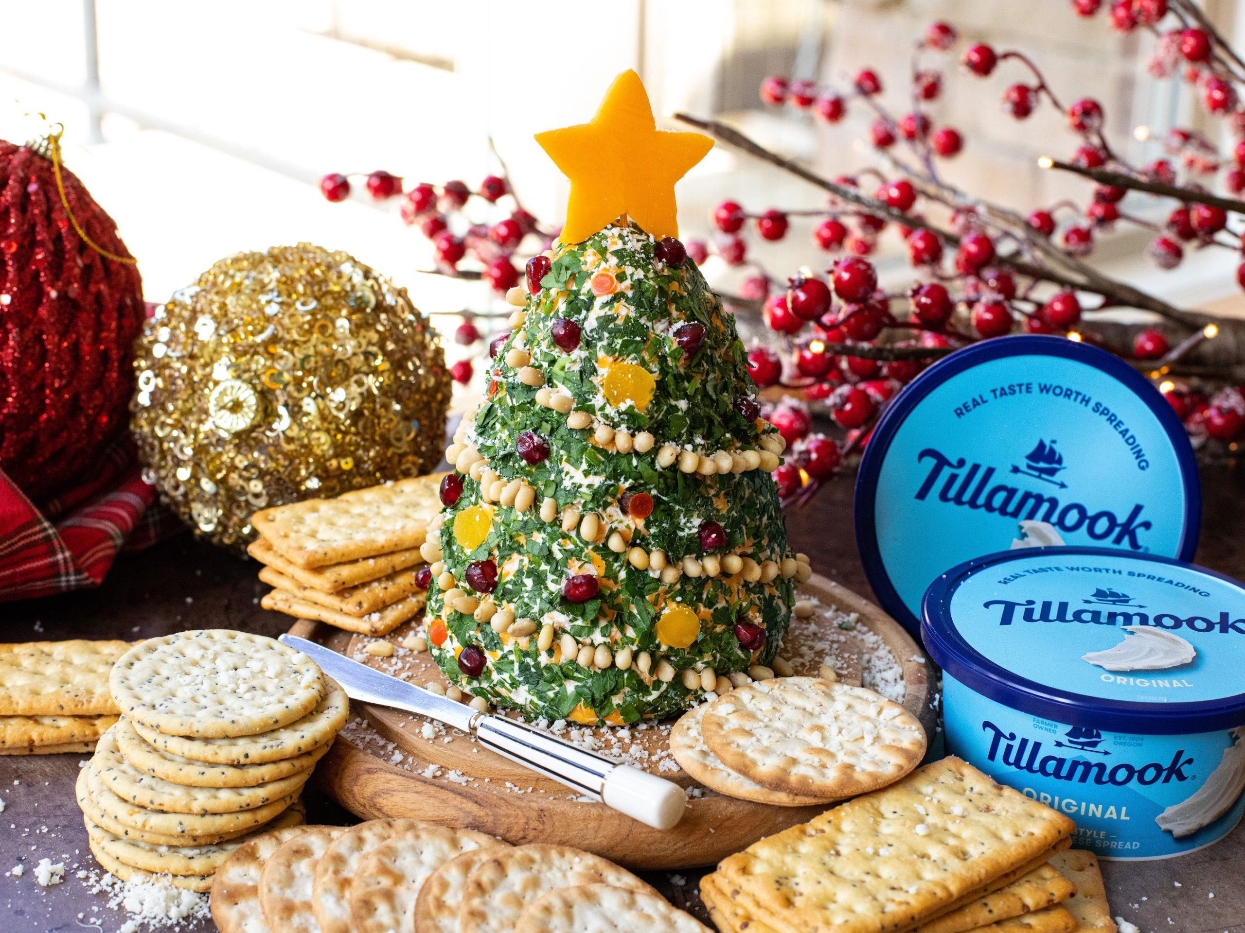 Serve Up This Tillamook Christmas Tree Cheese Ball At Your Holiday Gathering (+ Earn A Publix Gift Card) on I Heart Publix 1