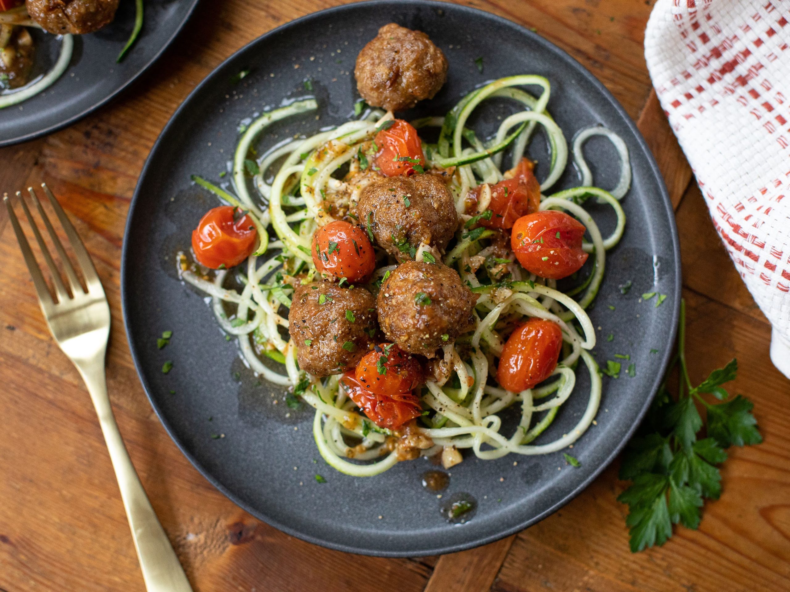 Turkey Meatball & Zoodles with Blisterd Tomatoes Pick Up Healthy Meal Essentials And Save BIG At Publix on I Heart Publix 1