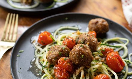 Pick Up Healthy Meal Essentials And Save BIG At Publix – Try My Turkey Meatballs with Zoodles and Blistered Tomatoes