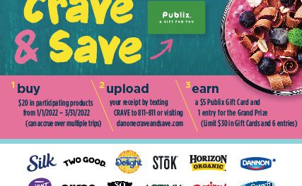It’s Time To Crave & Save And Earn A $5 Publix Gift Card At Publix (Plus Enter To Win A Great Prize!)