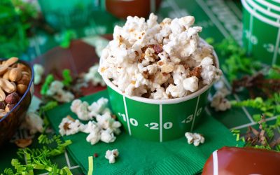 Delicious Bacon Ranch Popcorn For Your Game Day Gathering