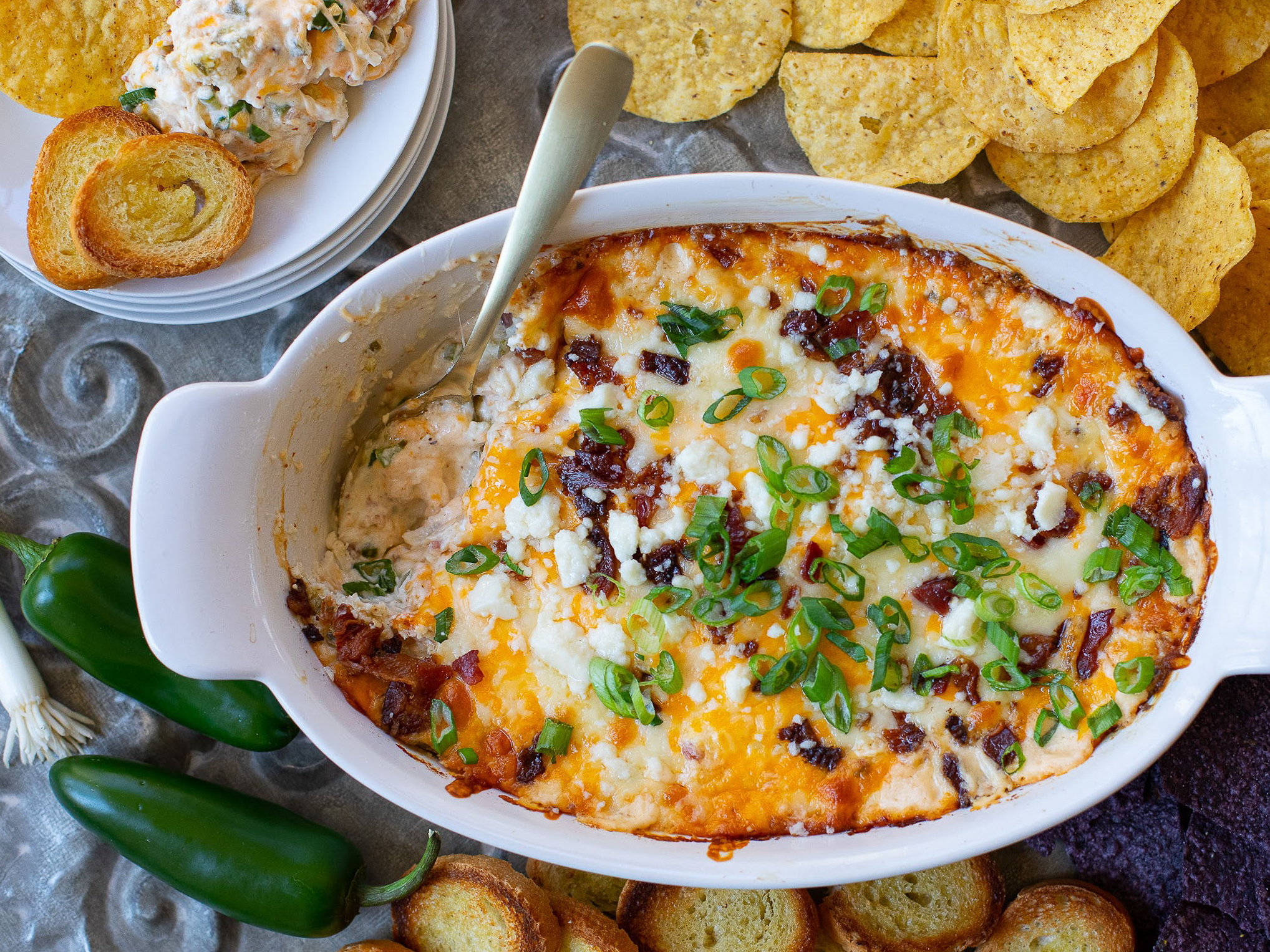 Cheesy Chicken Popper Dip Grab A Deal On Hellmann's Mayonnaise & Try My Cheesy Chicken Jalapeño Popper Dip on I Heart Publix