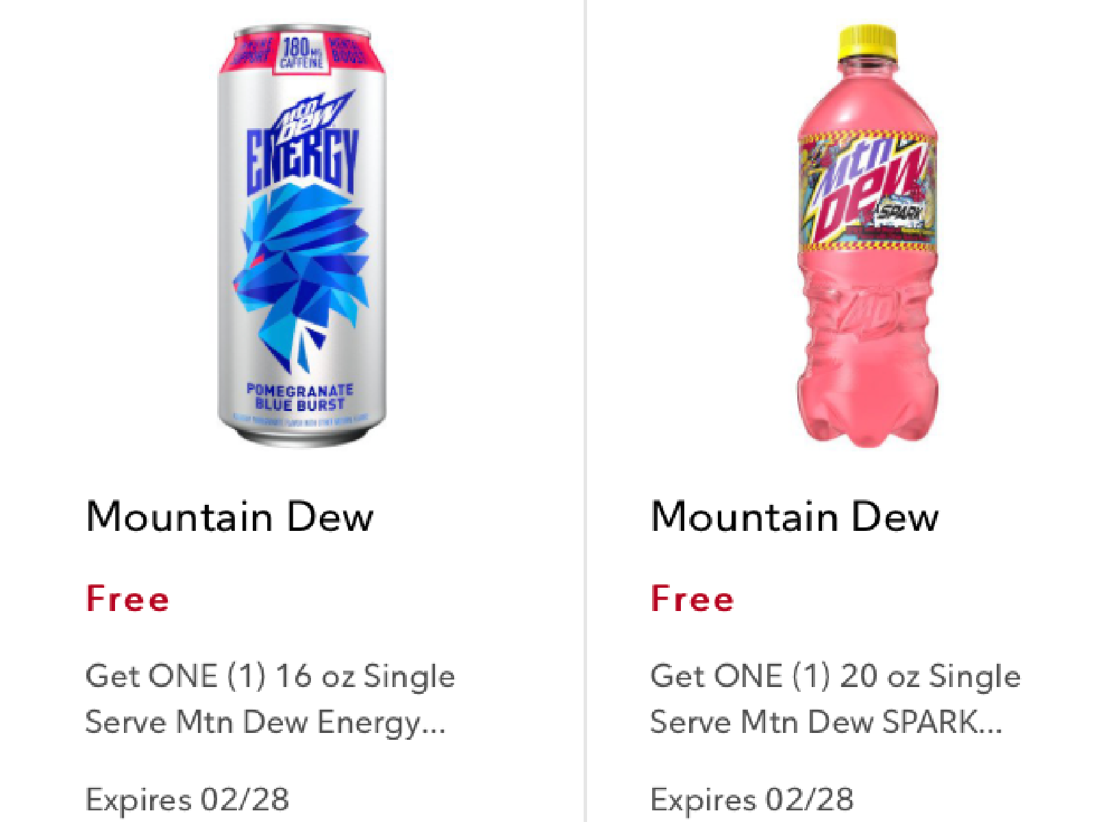 Free Mountain Dew Products At Publix