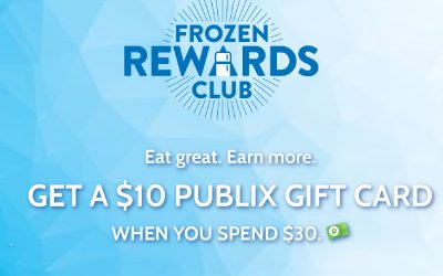 It’s An Amazing Week To Earn A $10 Publix Gift Card When You Spend $30 With The Frozen Rewards Club… Join Now!