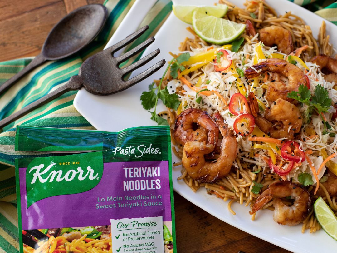 Teriyaki Shrimp Noodle Bowl With Asian Slaw Is The Perfect Meal To Go