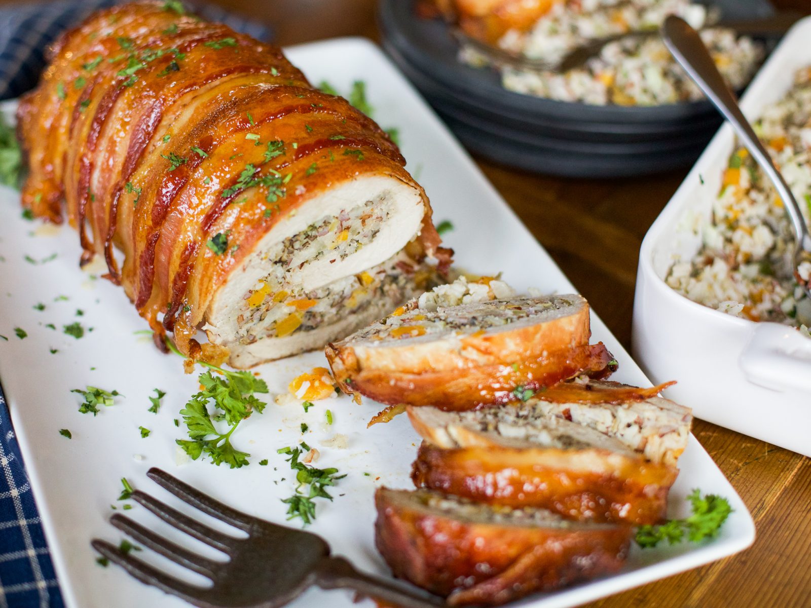 Bacon Wrapped Royal Stuffed Pork Loin Made With RiceSelect® Products – Save At Publix