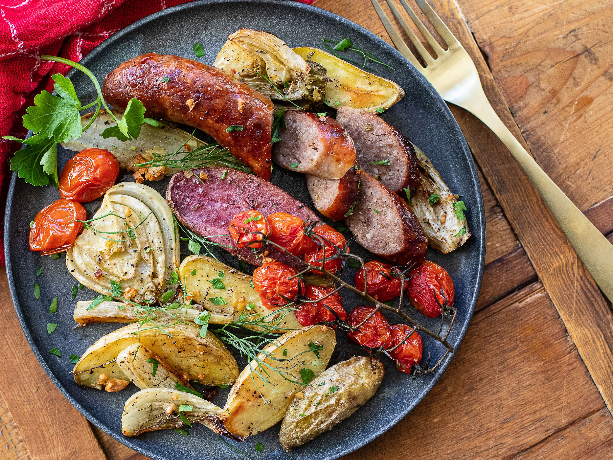 Carando Italian Sausage Is Now Available At Publix - Try It With My Roasted Italian Sausage With Fennel & Potatoes on I Heart Publix