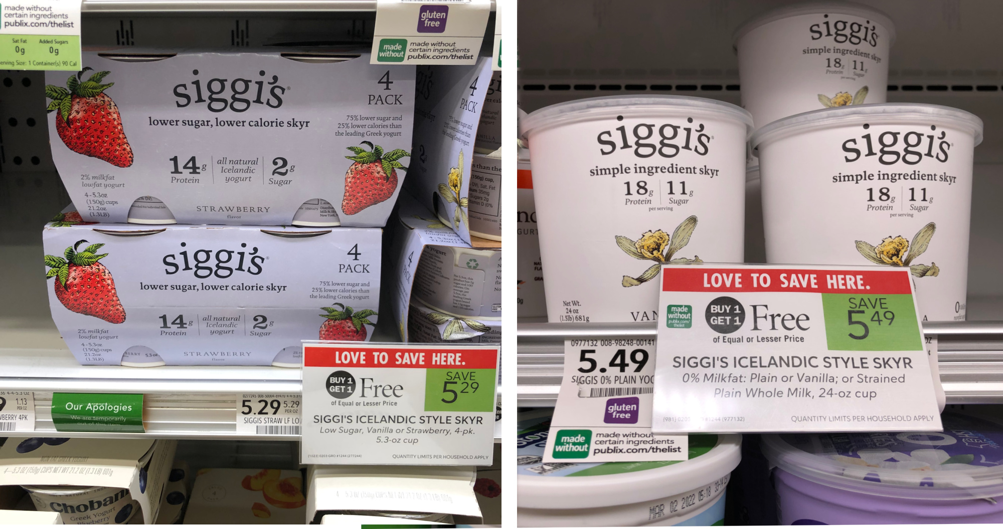 Siggi’s Icelandic Style Skyr 4-Pack As Low As $1.65 At Publix For Some - ENDS Today! on I Heart Publix 1