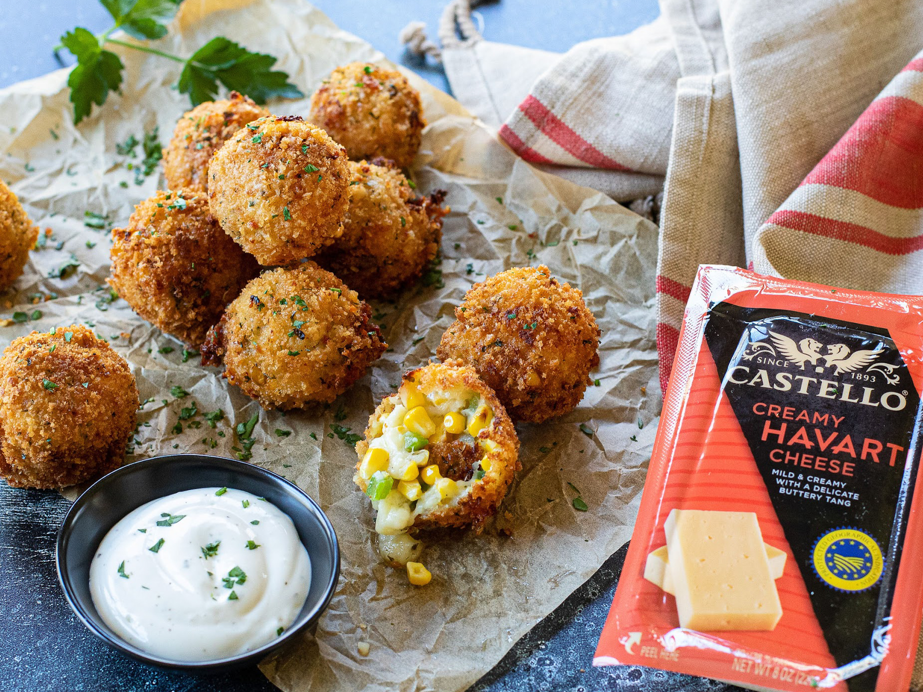 Cheesy Corn Bites on I Heart Publix