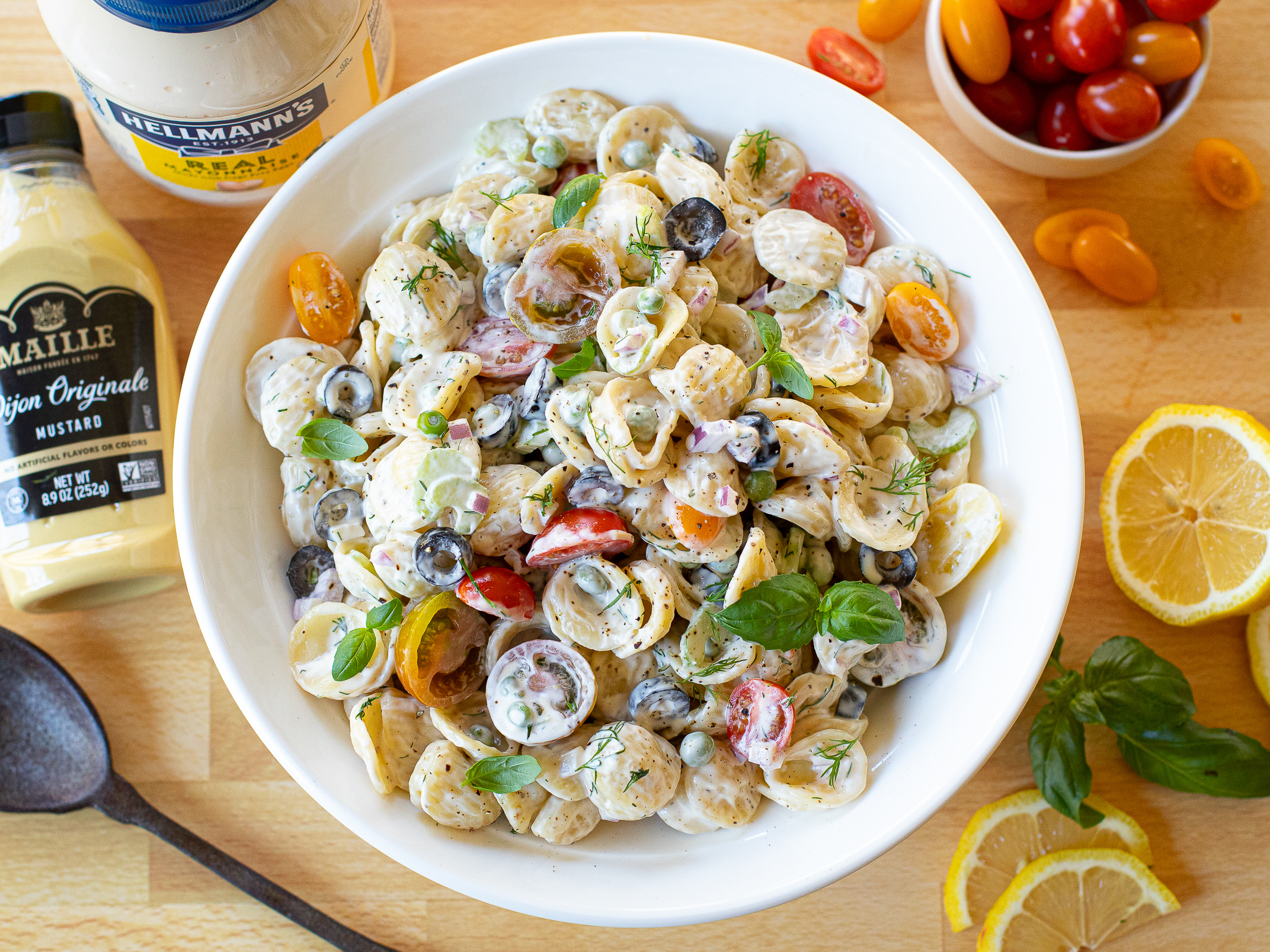 Creamy Pasta Salad pasta on I Heart Publix