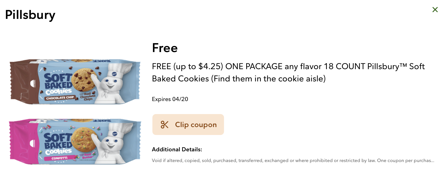 FREE Pillsbury Soft Baked Cookies At Publix on I Heart Publix
