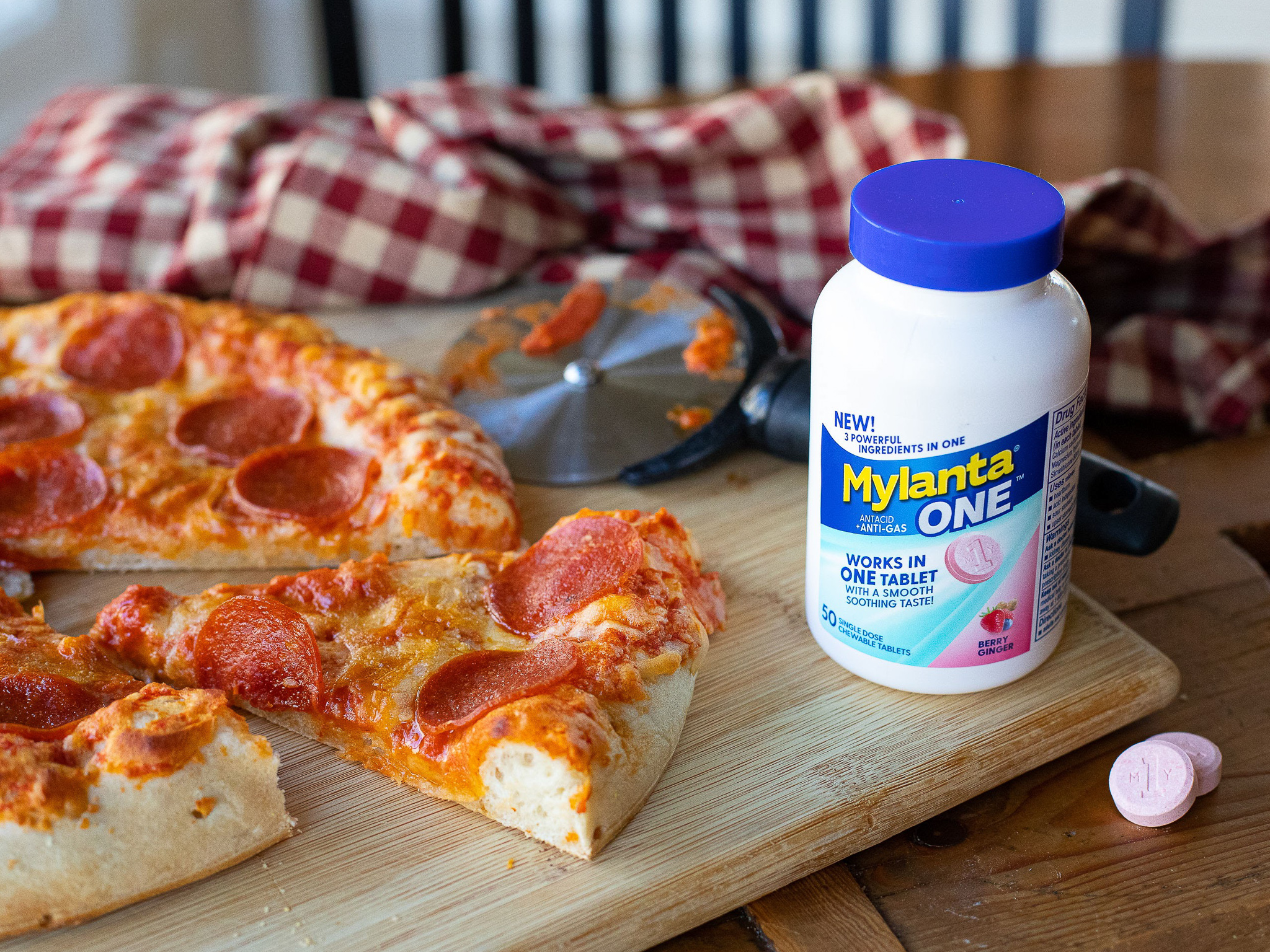 Mylanta ONE-pizza Get All-In-One Relief In ONE Powerful Tablet - Mylanta ONE Is On Sale Now At Publix on I Heart Publix