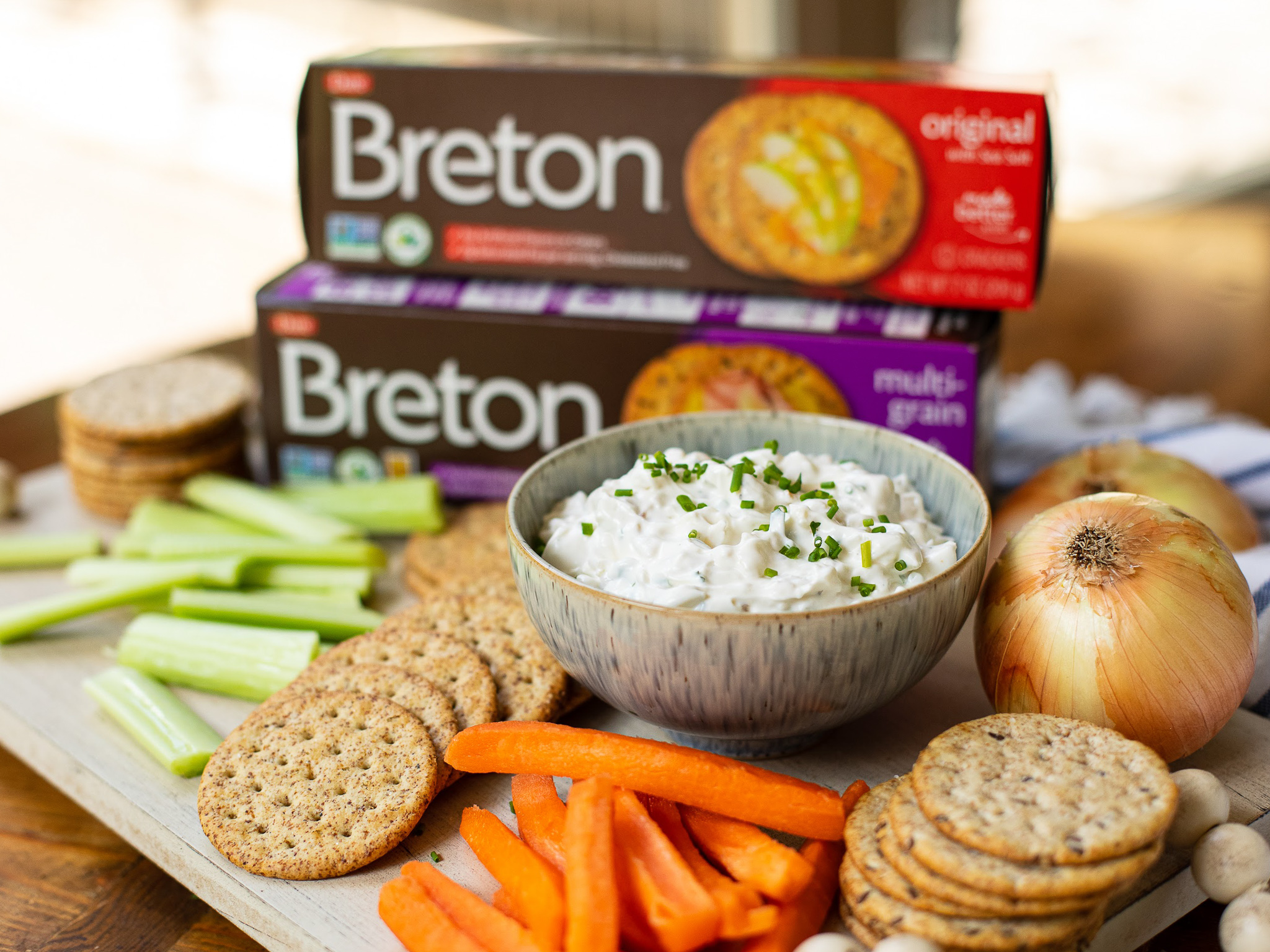 Start The Summer Grilling Season With Breton® Crackers And My Grilled Vidalia Onion Dip Recipe