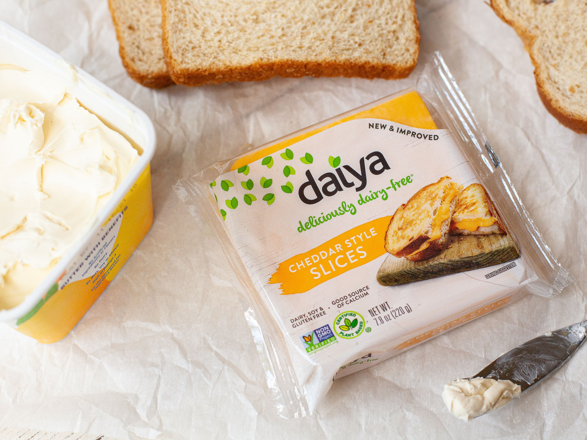 Daiya Dairy Free Cheddar Style Slices Just $2.24 At Publix (Regular Price $5.39)