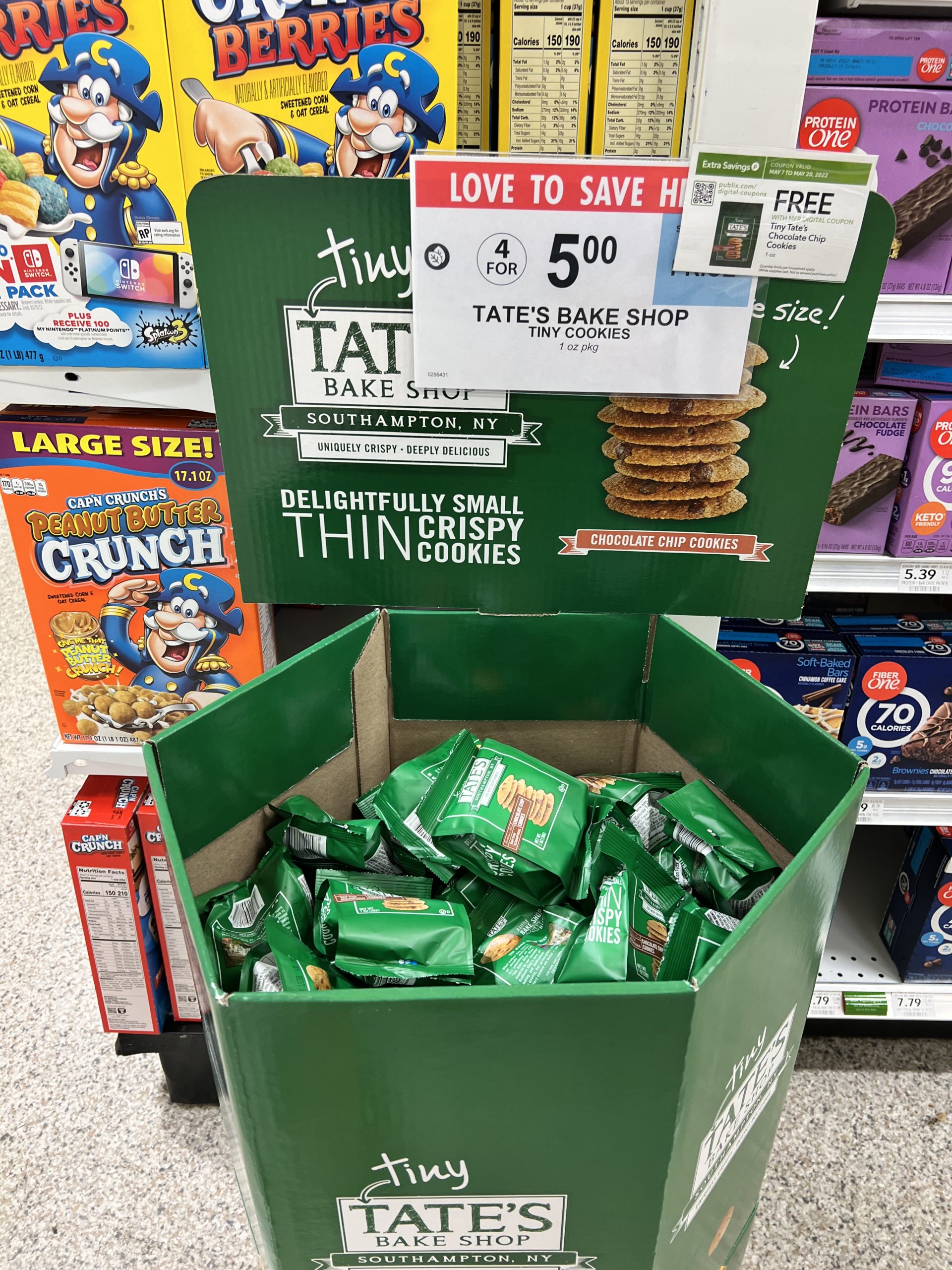 Possible Free Tiny Tate’s Chocolate Chip Cookies At Publix on I Heart Publix