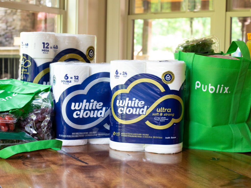 New & Now Available At Publix White Cloud® Toilet Paper & Paper